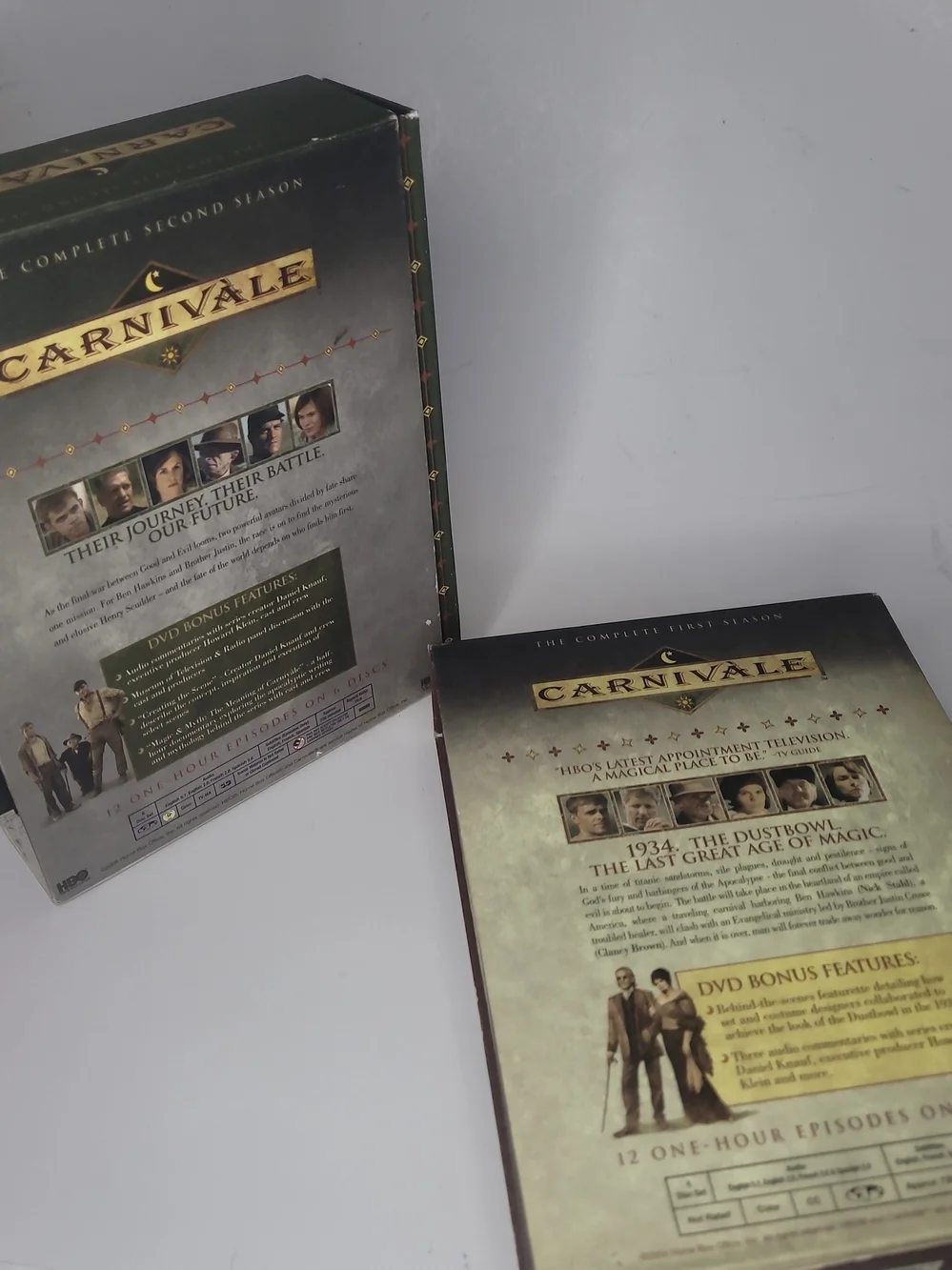 CARNIVALE Complete First & Second Season DVD Box Set - Brown/Black